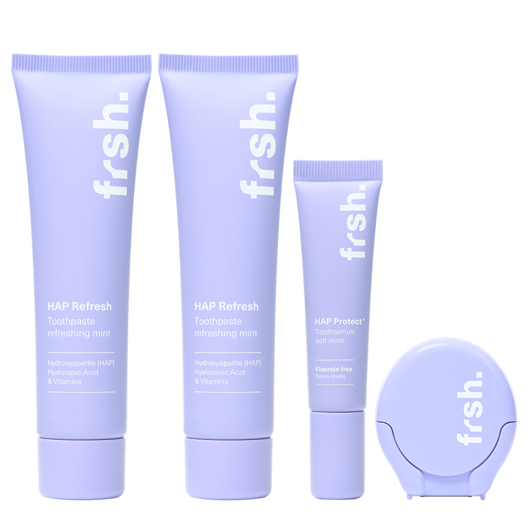 HAP Routine Subscription: 2x Toothpaste + 1 Serum +1 Floss