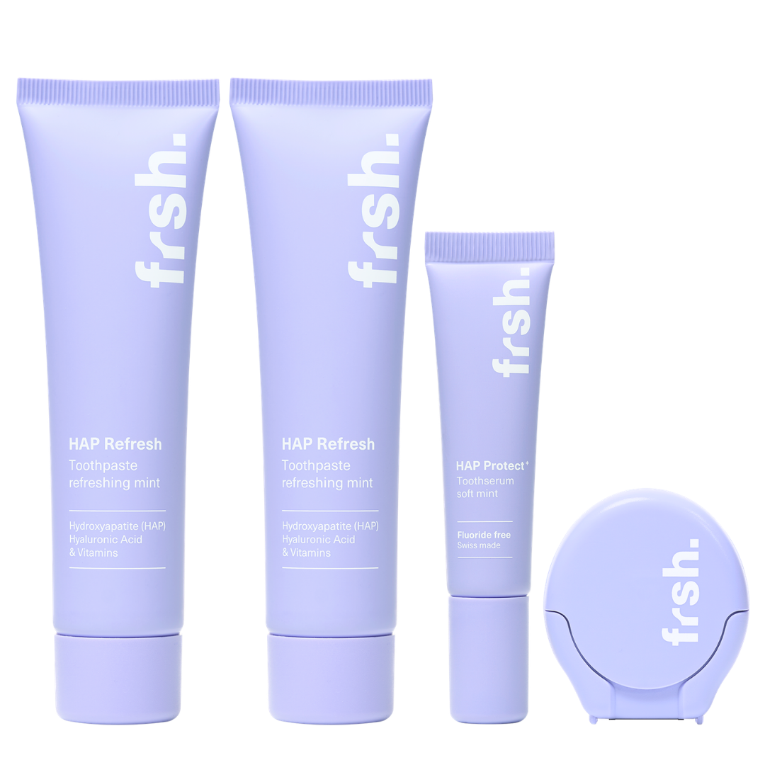 HAP Routine Subscription: Toothpaste (2x), Serum, Floss